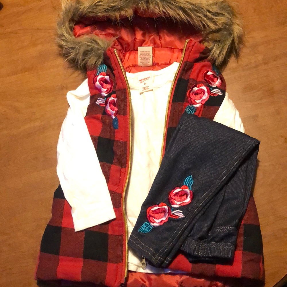 Toddler Arizona vest outfit 3t